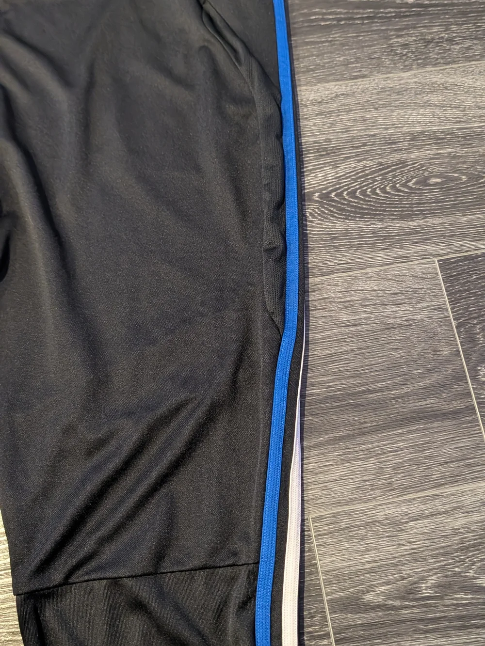 adidas Black Joggers with Red & White Side Stripes